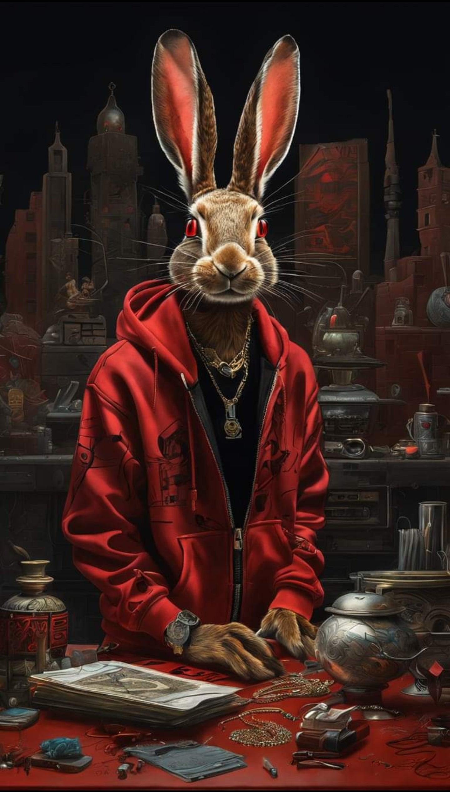 10x10 Premade DTF Rabbit Tales