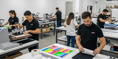 Gang sheet printing process